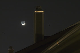 venus moon with chimney over roof