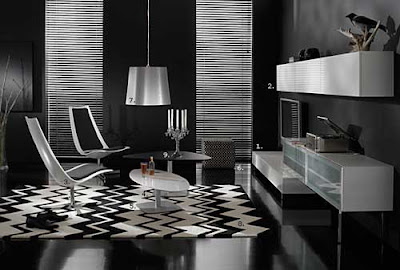 Black and White Modern Room Design