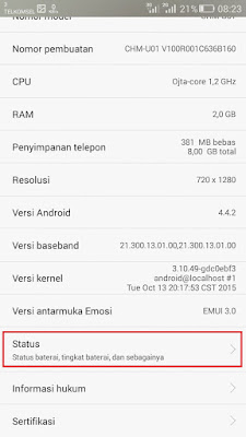 status android