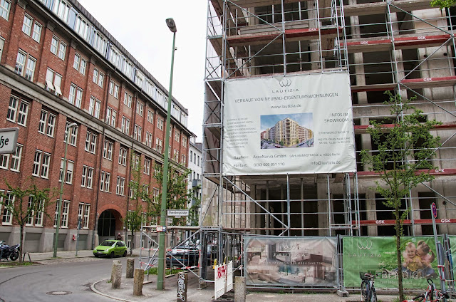 Baustelle LAUTIZIA, Neubau-Eigentumswohnungen, Ehrenbergstraße 20, 10245 Berlin, 11.04.2014