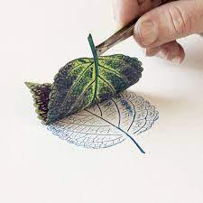 Printing with leaves