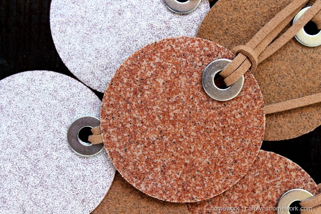 Sandpaper Father's Day Tags created by homework | carolynshomework.com 