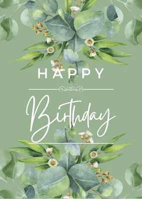 Happy Birthday Wishes And Greeting Cards - Floral Watercolor  Aesthetic Themed Cards