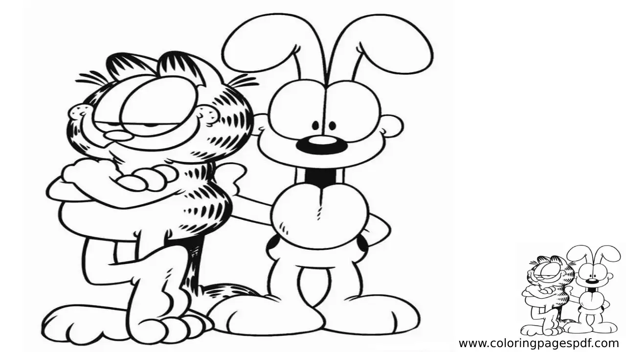 Coloring Page Of Garfield