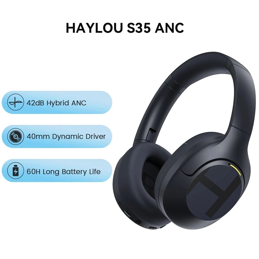 "Immerse Yourself in Music with Trendy and Stylish Headphones | Haylou S35 ANC"