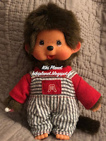 Monchhichi Garçon Salopette Rayée 23644