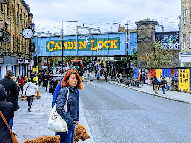 Camden Lock, the end point for our autumn walk