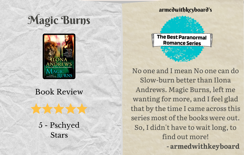 Book Review Magic Burns Kate Danitles Ilona Andrews armedwithkeyboard