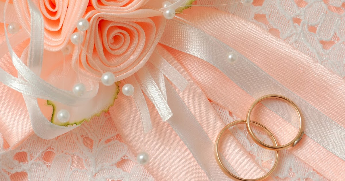 Peach Wedding Ring Background
