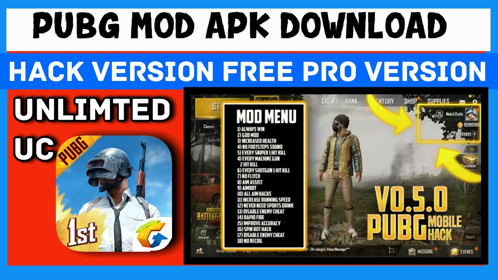 Free Fire Hack God Mod Download