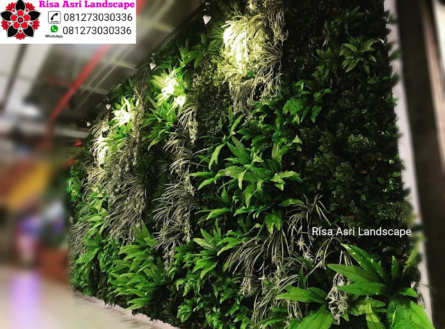 Risa Asri Landscape - Galeri Vertical Garden Tanaman Daun Asli & Palsu Atau Plastik Sintetis Artifisial