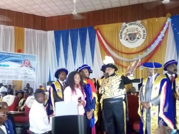 Tuface conferment at Igbinedion University benin city okada