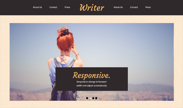 Writer Blogger Template