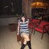 Look Of The Day - That Girl In Black Boots *Striped*
