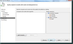New Load Test Wizard - Counter Sets