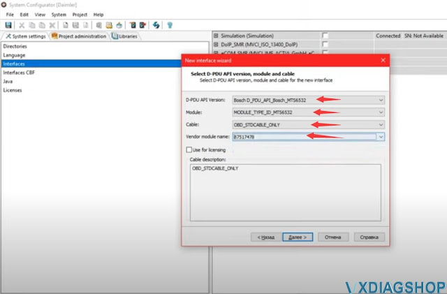 Configure DTS Monaco 8.16 with VXDIAG VCX SE 11