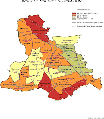 Lewisham Map Region Political