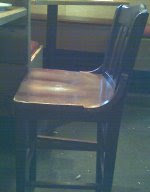 The actual 'wobbly' chair