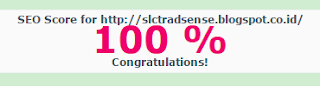 Skor SEO SL CTR Adsense 100% versi Chkme