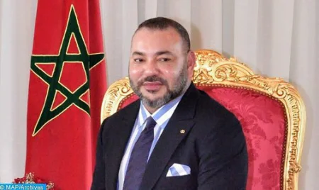 برقية تهنئة من جلالة الملك إلى أعضـاء المنتخـب الـوطنـي المغربي لكـرة القـدم بمناسبة الإنجاز التاريخي غير المسبوق في منافسات كأس العالم قطر