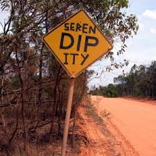 Serendipity road sign