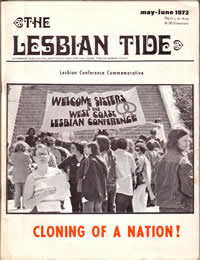 Lesbian Tide publication 1971-1980