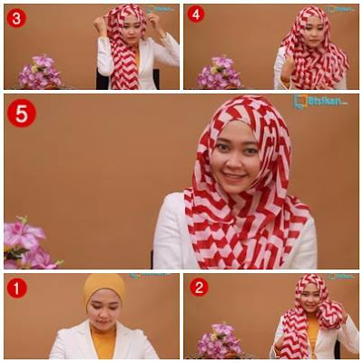 Tutorial Hijab Pashmina Untuk Wajah Bulat