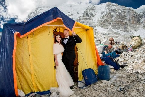 Ashley Schmeider and James Sisson Mt. Everest