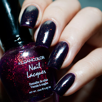 Megan Miller Velvet Lounge + KLEANCOLOR  Chunky Holo Purple