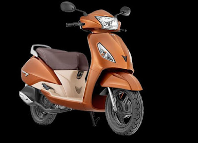 TVS Jupiter orange scooter 110cc