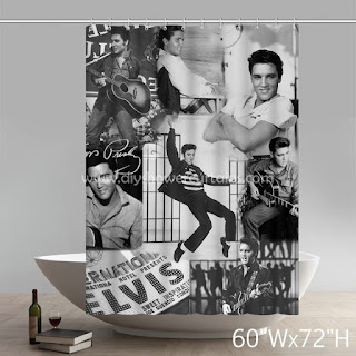  Popular Elvis Presley Bathing Shower Curtains