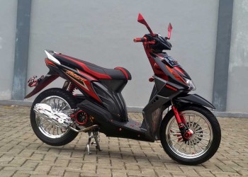 Modifikasi Skutik Honda Beat Velg Chrome Paling Keren 2017