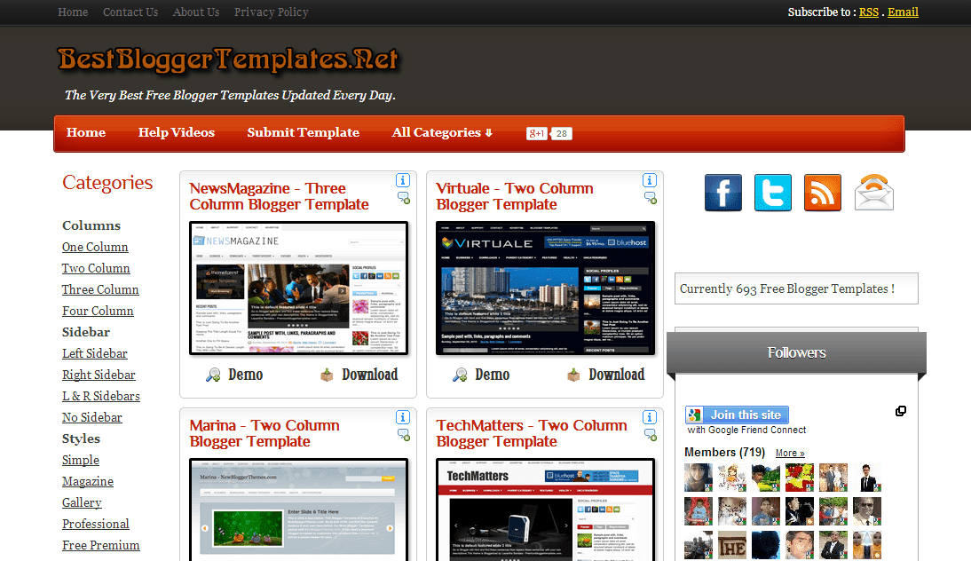 Best Blogger Templates