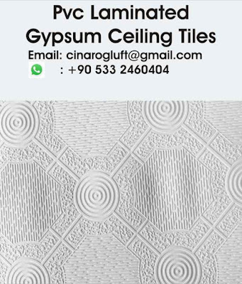 pvc laminated gypsum tiles