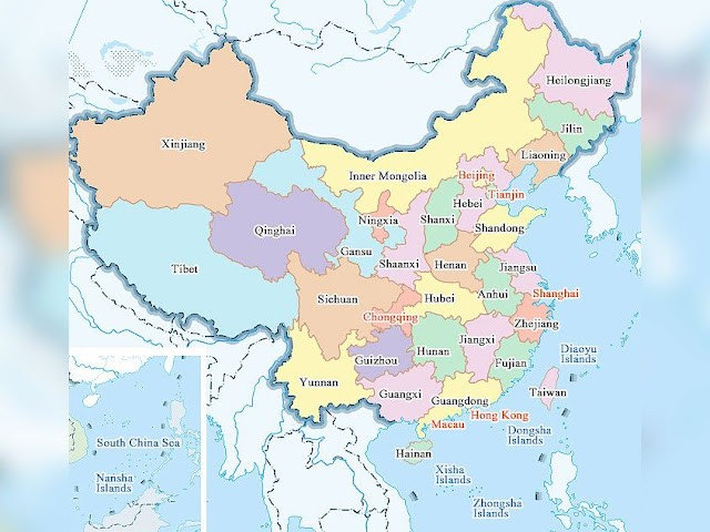 Map Of China With Cities