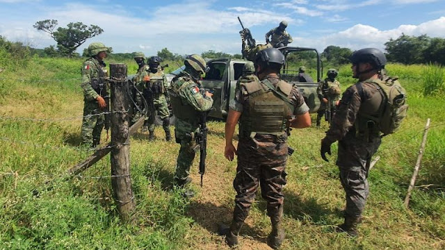 Militares mexicanos y Militares Guatemaltecos, un mexicano resulta herido en enfrentamiento con soldados de Guatemala y 4 Chapines son detenidos por Militares de la SEDENA