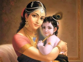 Baby Krishna with Mother Yashoda