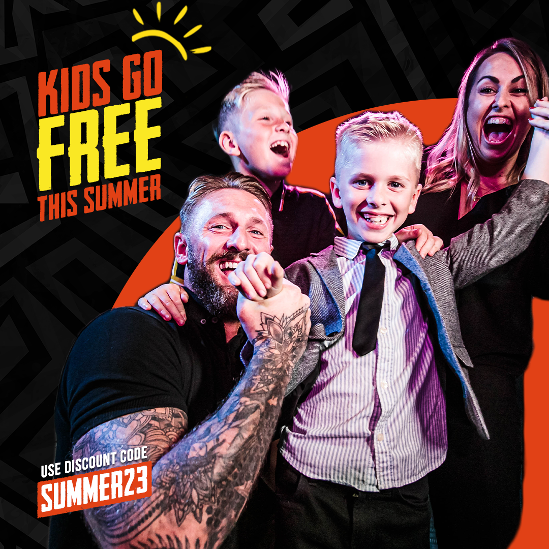 kids go free posted for escape live