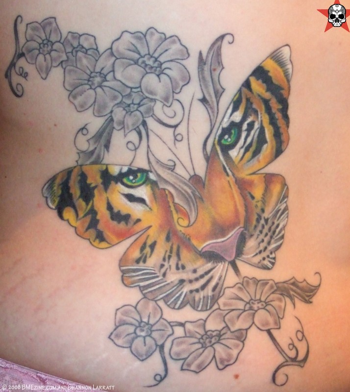 Simple Butterfly Tattoo Design Butterfly tattoo is great choice for use