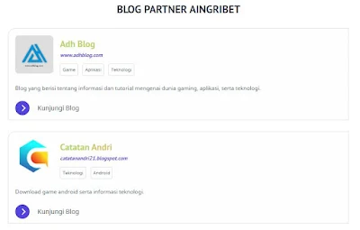 Contoh blog partner model 8 aingribet