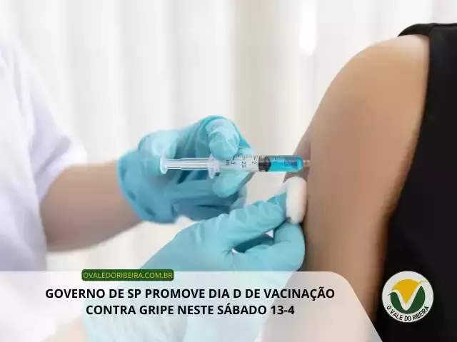 Governo de SP promove Dia D de vacinação contra gripe neste sábado 13-4