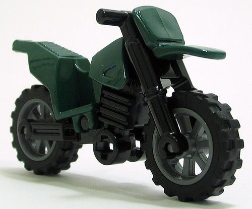 Moto de brinquedo verde