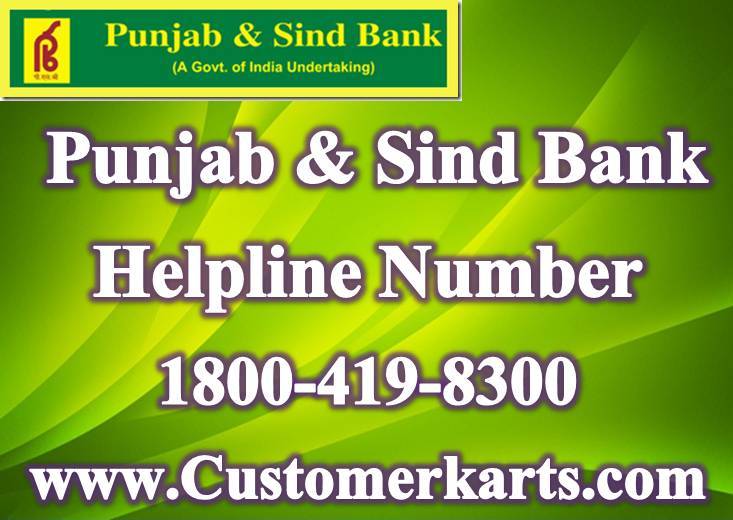 Punjab & Sind Bank Customer Care Number