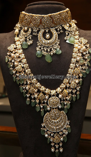 Polki Haar by Tyaani Jewellers