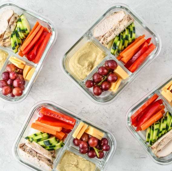 CHICKEN & HUMMUS PLATE LUNCH MEAL PREP #simplemeal #meals