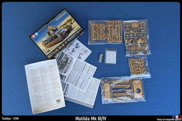 Review de la maquette du char Maltilda de Tamiya au 1/48.