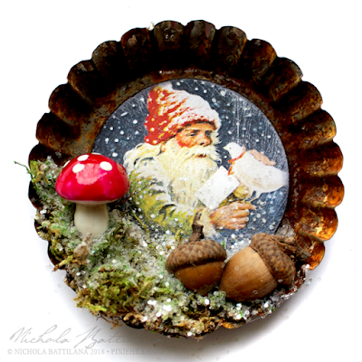 Gnome Tart Tin Ornaments - Nichola Battilana