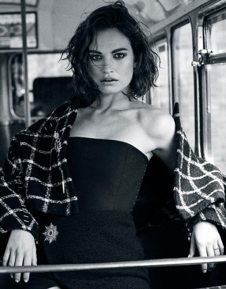 Lily James The Edit magazine September 2015 photo shoot