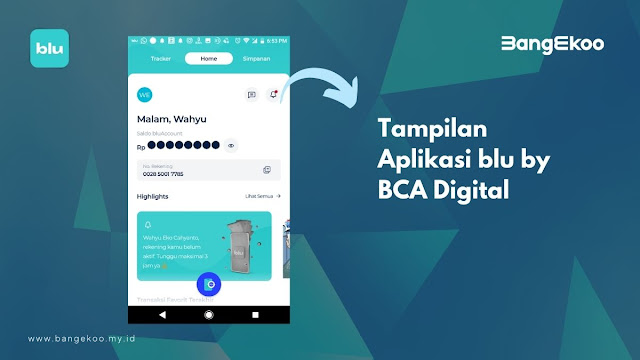 Aplikasi blu by BCA Digital