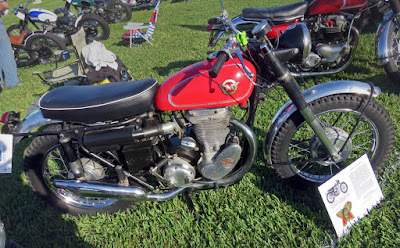 Red Matchless scrambler.